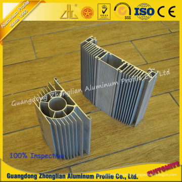 6063 T5 aluminium extrudé dissipateur de chaleur en aluminium